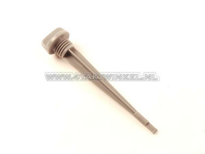 Oil dipstick long, 129mm, C50, C310, C320, original Honda