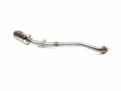 Exhaust tuning, down swept, single, Protech, stainless steel, fits SS50, CD50, C50