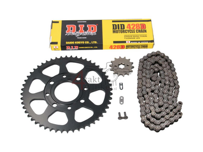 Sprockets and chain set, Mash X-ride 14 - 52, black