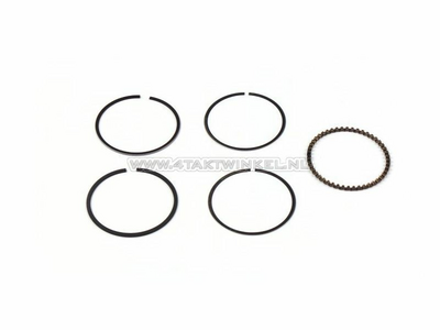 Piston rings 50cc GK4, 39.50 2nd oversize, original Honda