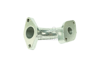 Manifold 20mm, angled to the left, wide flange, Takegawa, polished