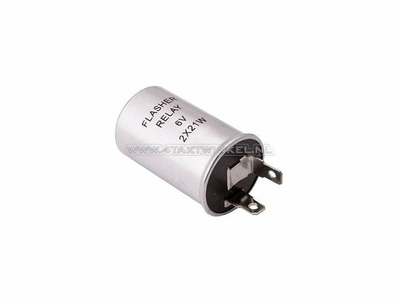 Flasher relay 6 volt 10 to 21 watt lights cylinder