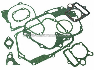 Gasket set AB, complete, 125cc, clutch on the crankshaft