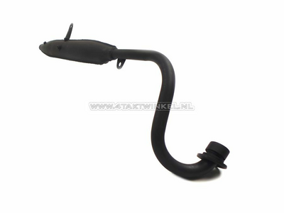 Exhaust standard, Dax black, removable silencer, original Honda