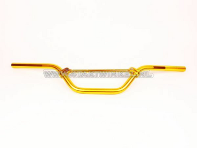 Handlebar aluminum wide, gold