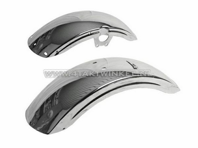 Mudguard set, Dax NT replica ab23 chrome